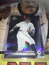 Bowman Platinum Miguel Cabrera Tigers Purple Base Holo SP /250 All Star
