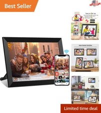 Seamless Digital Photo Frame - 10.1 Inch Touch Screen - 16GB Storage - Sharing