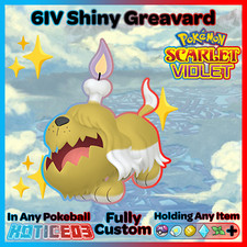 GREAVARD 🌟SHINY/NonShiny 6IV🌟 Pokemon SCARLET and VIOLET 31/31/31/31/31/31 lv1