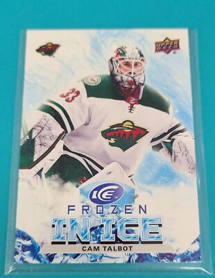 2021-22 Upper Deck Ice Frozen In Ice Ripped #FI-47 Cam Talbot HOCKEY Card E9