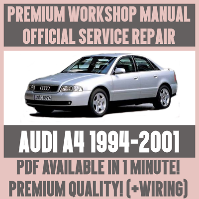 Guía de reparación taller Manual de servicio y para Audi A4 1994-2001