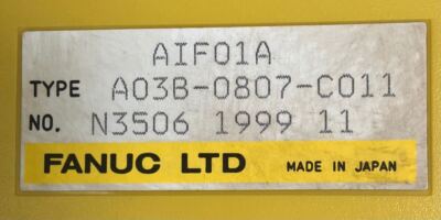 FANUC LTD A03B-0807-C011 AIF01A AID32F1 AOD32C1 module | eBay