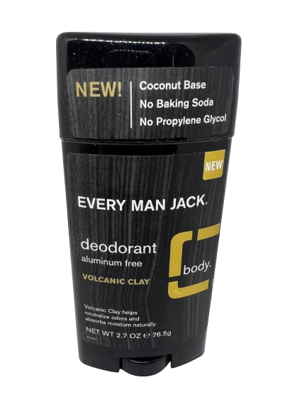 Every Man Jack Deodorant Volcanic Clay Aluminum Free 85g