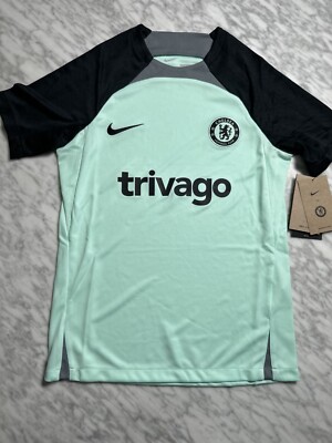 Chelsea FC Nike Strike Premier League Soccer Green Kids Large Jersey DZ0828 354