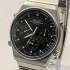 SEIKO 7A28-701A Black Dial Chronograph Quartz Vintage Japan 1982