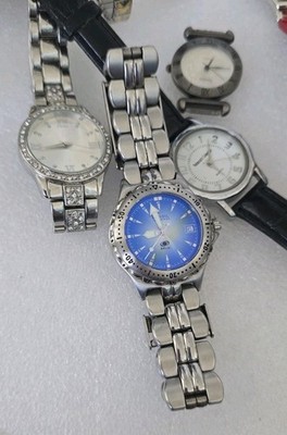 Watches Lot Of 11 Different Brands Not Working Fossil Geneva Fashion
