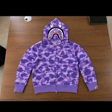 A Bathing Ape Purple Bape Hoodie