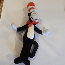 Dr. Seuss Cat in the Hat Black White Red Plush Toy Official Movie Merchandise