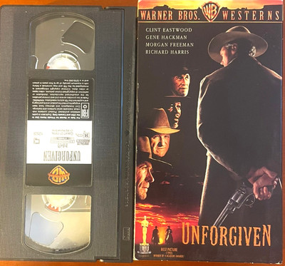 Unforgiven - Client Eastwood, Morgan Freeman, E. Harris VHS- $5 Flat Shipping
