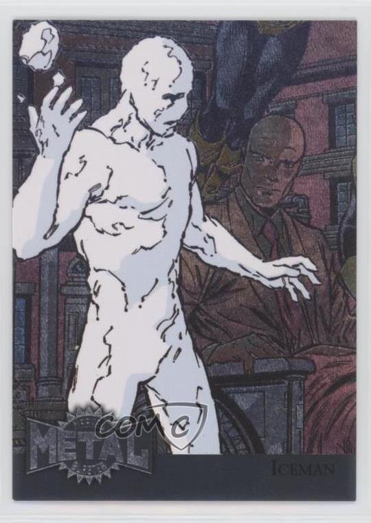 2015 Marvel Fleer Retro 1995 Fleer Metal Blaster Iceman #22 0kg8