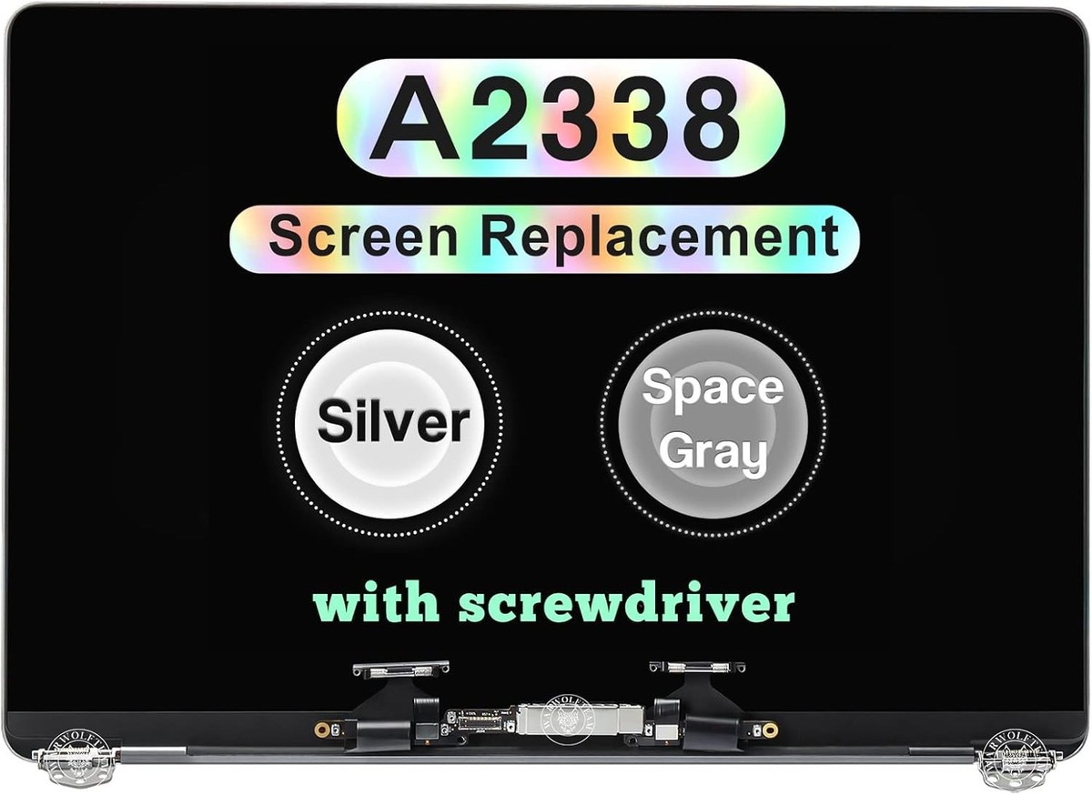 Écran LCD pour MacBook Pro A2338 M1 2020 EMC 3578 13,3 pouces (33,8 cm), Grijs