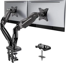 HUANUO Dual Monitor Stand - Full Adjustable Monitor Desk Mount Swivel Vesa Brack