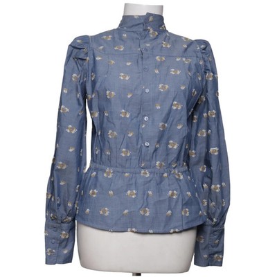 Custommade, Bluse, Größe: 36, Blau/Mehrfarbig, Baumwolle, Print, Damen #oDY