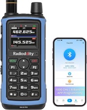 Radioddity GM-30 PRO GMRS Radio, Long Range Walkie Talkie with Blue
