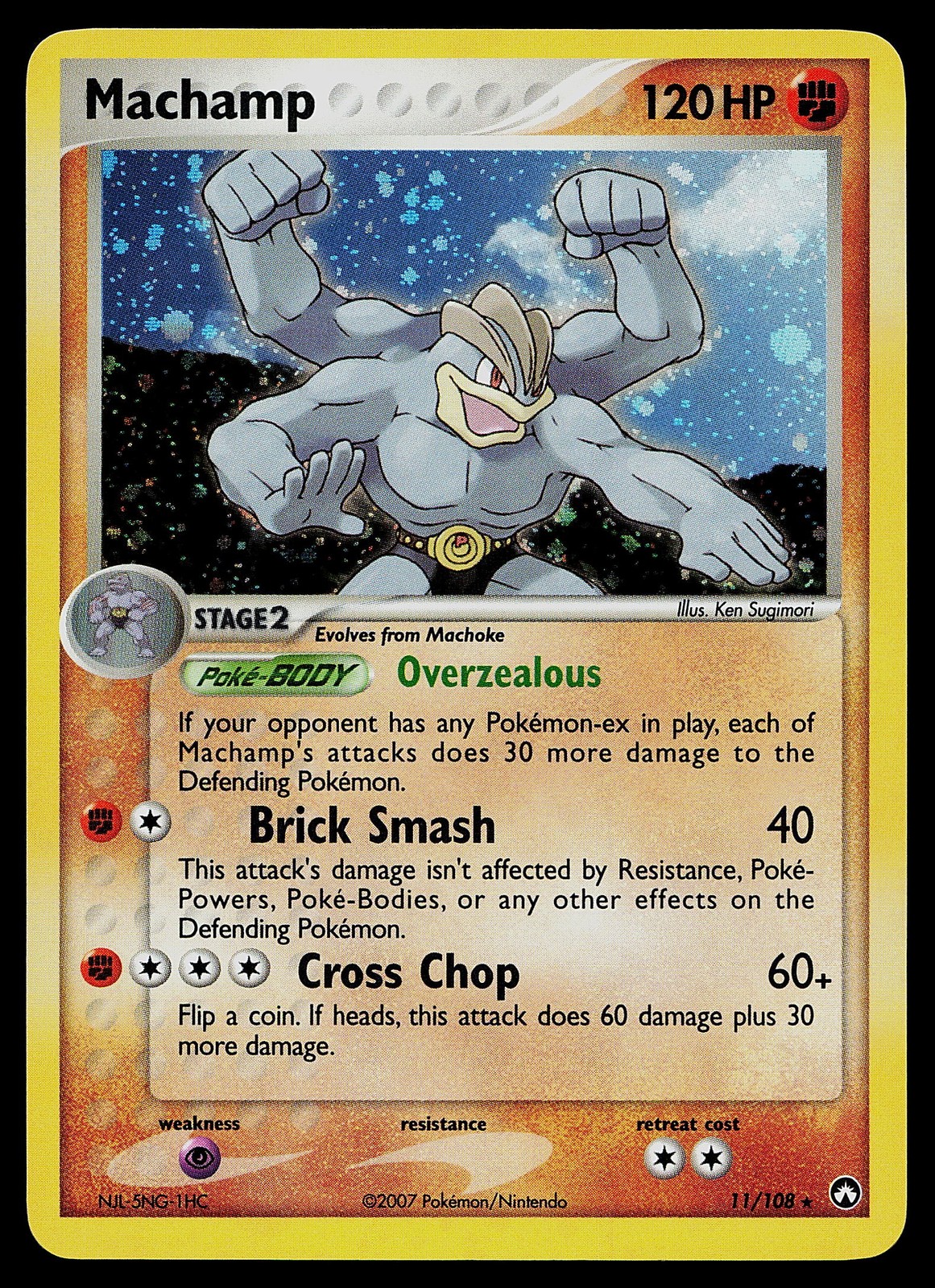 Pokemon Card - Machamp Power Keepers 11/108 Holo Rare