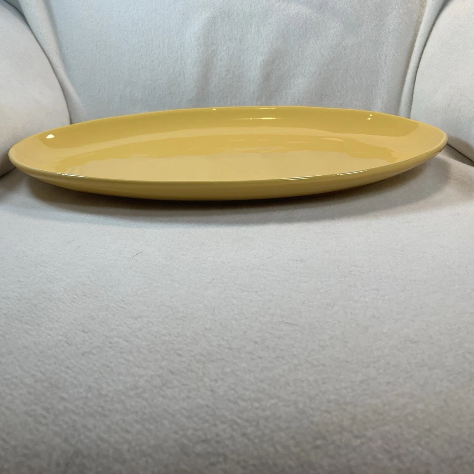 Желтое овальное сервировочное блюдо Target Home Lg длина 17 дюймов - Изображение 3 из 4