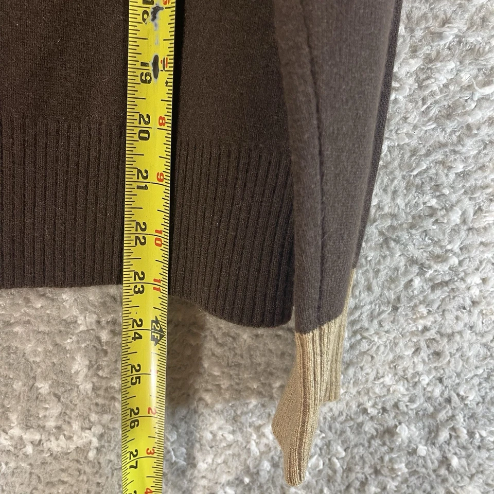 Кардиган Evelyn Grace 100% кашемир на пуговицах коричневый M свитер опрятный старые деньги - Изображение 4 из 4