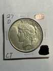 1927-D Peace Silver Dollar AU Tougher Date