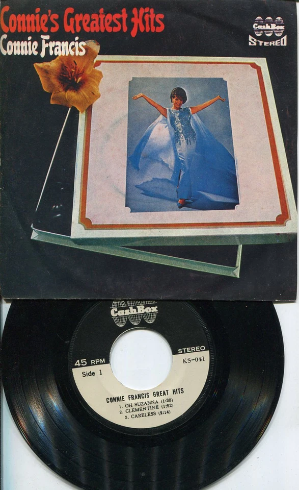 CONNIE FRANCIS GREAT HITS/ "OH SUZANNA" "CARELESS" THAI THAILAND EP 7" 45RPM - Image 2 of 3