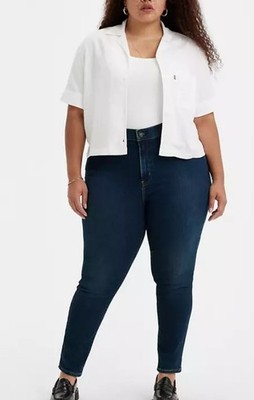 Levi's Damen Jeans Plus Size 721 High Rise Skinny Jeans Blau Swell 22 M