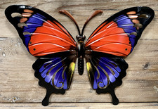 Butterfly Colorful Metal Garden Wall Decor 10.5" x 14"