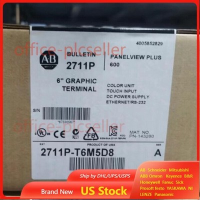 NEW Factory Sealed Allen-Bradley 2711P-T6M5D8 PANELVIEW PLUS 600  US Free Tax