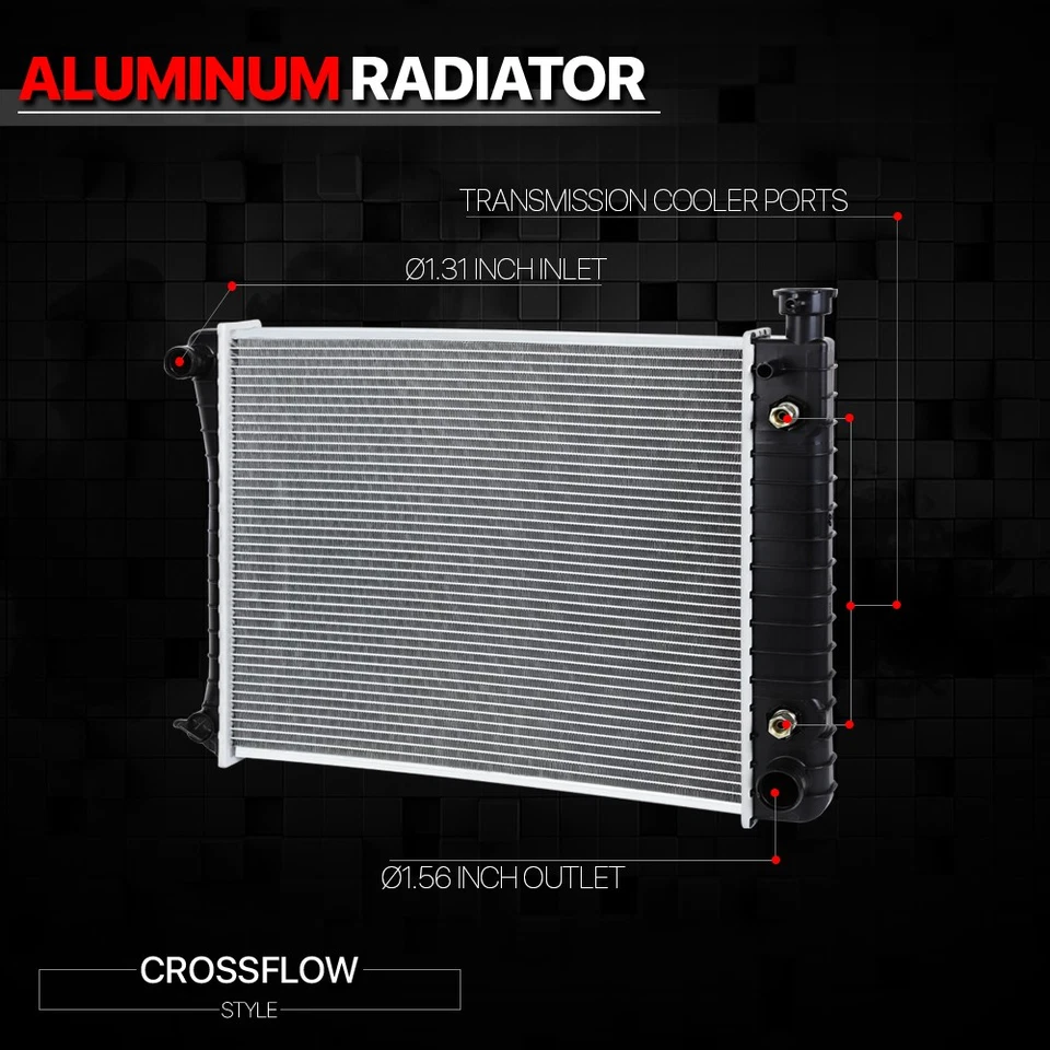 Aluminum Core Radiator OE Replacement for Chevy/GMC C/K CK Pickup Truck AT 434 - Image 2 of 4
