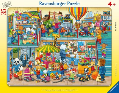 Ravensburger Kinderpuzzle - 05664 Tierischer Spielzeugladen - 30-48 Teile...