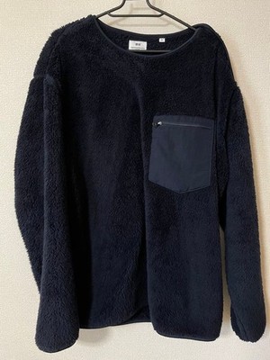 Engineered Garments Navy Fleece Jacket XL Pocketed Warm Outerwear #FC ZFA