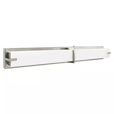 36 In. Brushed Nickel Fixture 3 CCT Vanity 1-Light 30-Watt 2100 Lumens Dimmable
