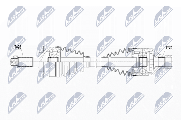 NTY Antriebswelle NPW-SU-017 Passend FüR Fiat Suzuki-image
