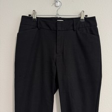 A New Day Women  s Tapered Ankle Stretch Pant Black With Pockets Sz 6