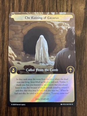 2025 Sacred Legacy The Raising Of Lazarus Rare Foil   #61/100