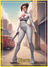 Sierra - Beautiful Sexy Waifu Card -Custom DIY Fan Art Card PW4-055