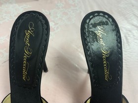 Agent provocateur-Women -Black heel Dress Slip in Sandals.US Sz-10/EUR-41.Italy.