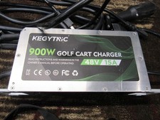 48 Volt 15AMP Golf Cart Charger 3 Pin Triangle Plug For CLUB CAR 48V 15A 900W