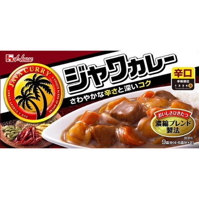 House Foods Java Curry Hot 104g   Made in JAPAN - Tokyo Sakura Mall