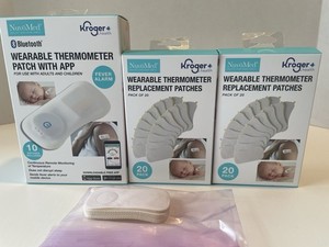 One Bluetooth Wearable Thermometer Patch With App Plus Two Boxes Of Replacements
