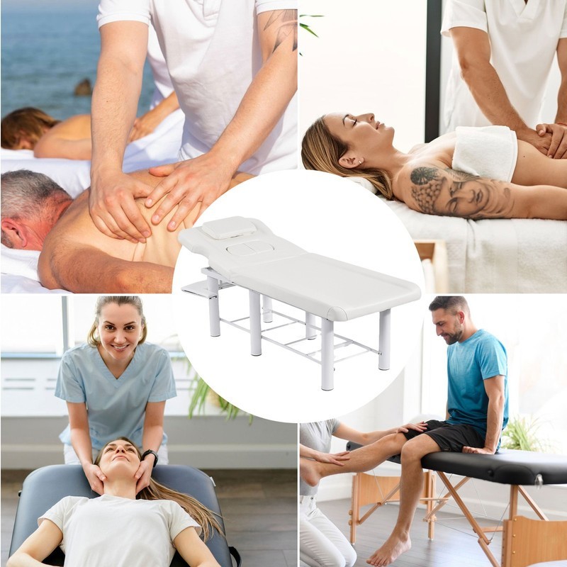 Massage Table Massage Bed Spa Bed 73" Long Facial Bed Salon Beauty w/ Headrest