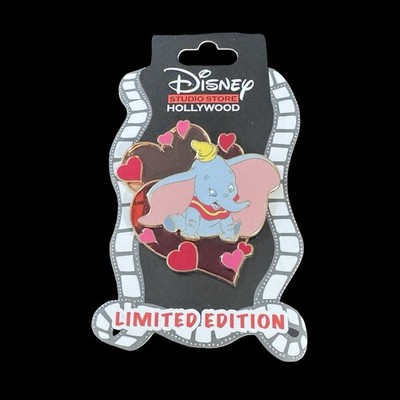 Disney DSSH Dumbo Valentines Day All Hearts Stained Glass LE 300 Pin