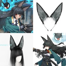 ZZZ Zenless Zone Zero Hoshimi Miyabi Long Plush Beast Ear Headband Headwear Prop