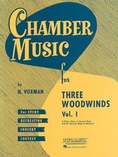 Chamber Music for Three Woodwinds, Vol. 1 for Flute, Oboe or Second Flute and