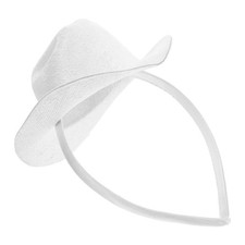 Western Cowboy Hat Headband - Cowgirl Birthday Hat Headband For Women - Party