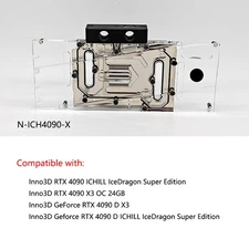 Granzon GPU Water Block For Inno3D GeForce RTX 4090 ICHILL N-ICH4090-X