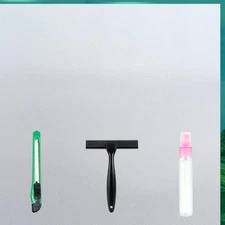 Frosted Glass Window Film with Tools,Reusable Window Privacy Film,Static Clings 