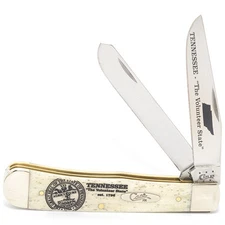 CASE XX KNIVES TENNESSEE - VOLUNTEER STATE - NATURAL BONE TRAPPER 6254 SS (9144