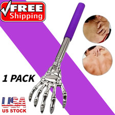 Extendable Back Scratcher Stainless Steel Skeleton Hand Telescopic Itch Relief