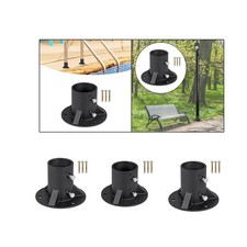 Chain Link Fence Pole Floor Flange Practical Round Base