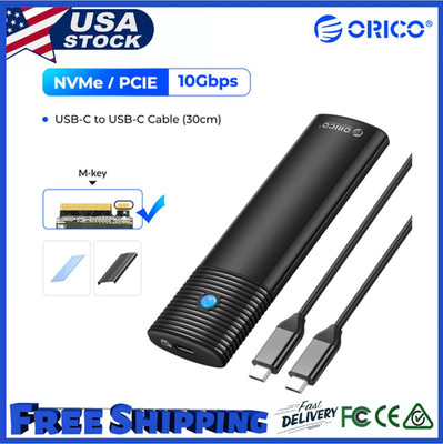 ORICO M.2 NVME SSD Enclosure USB C Adapter 10Gbps SSD Case 4TB Thunderbolt