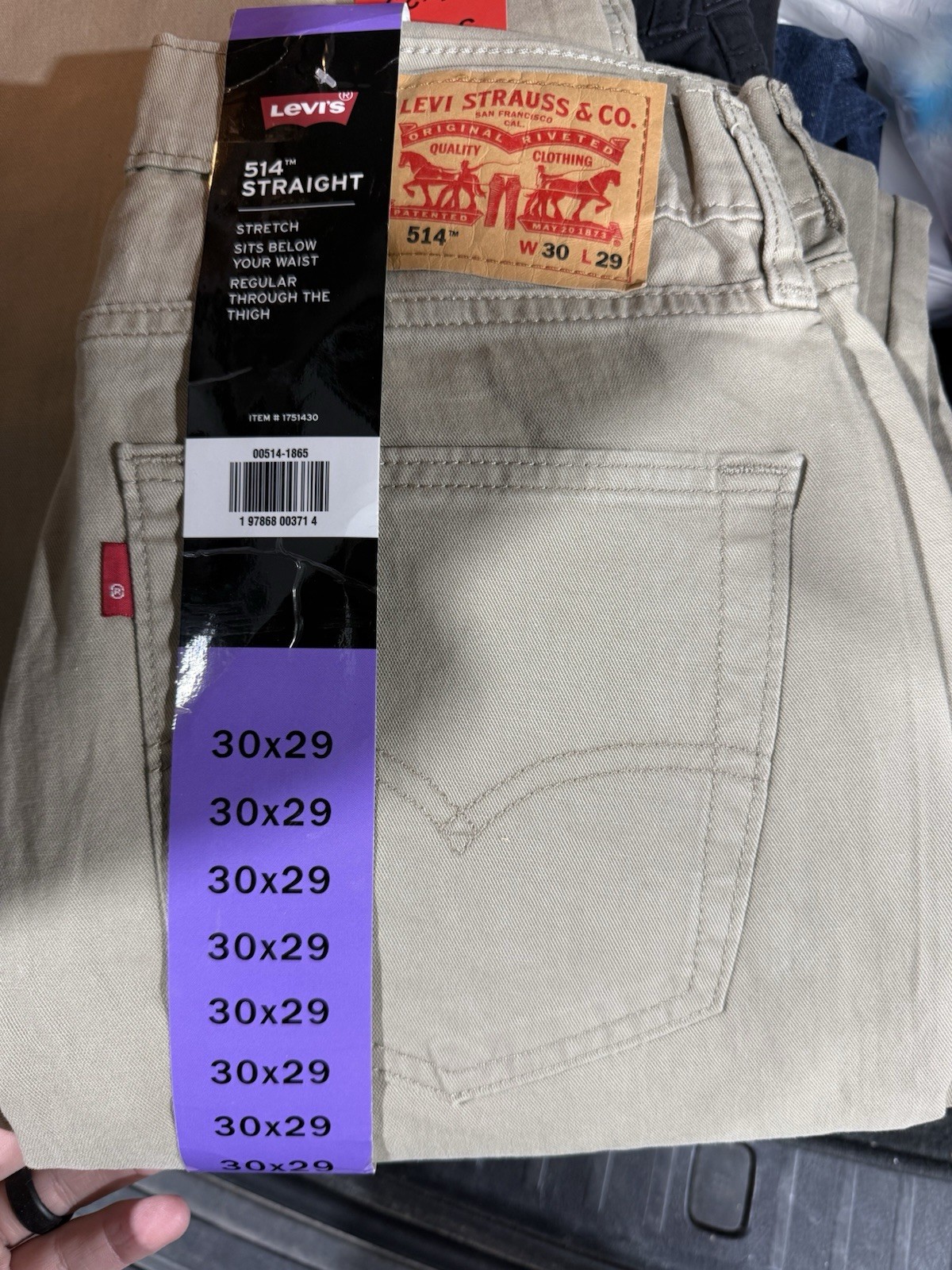 30x29 32x29 34x29 Charcoal/khaki Stretch